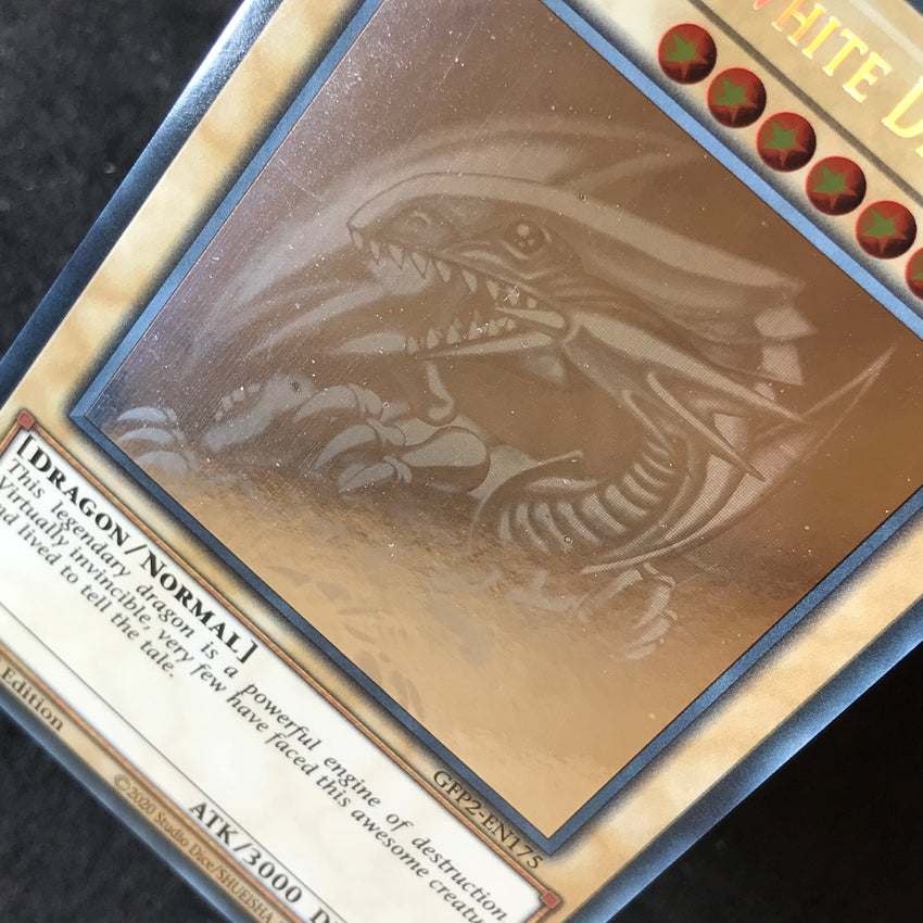 (A) Blue-Eyes White Dragon - GFP2-EN175 - GHOST RARE 1st Edition