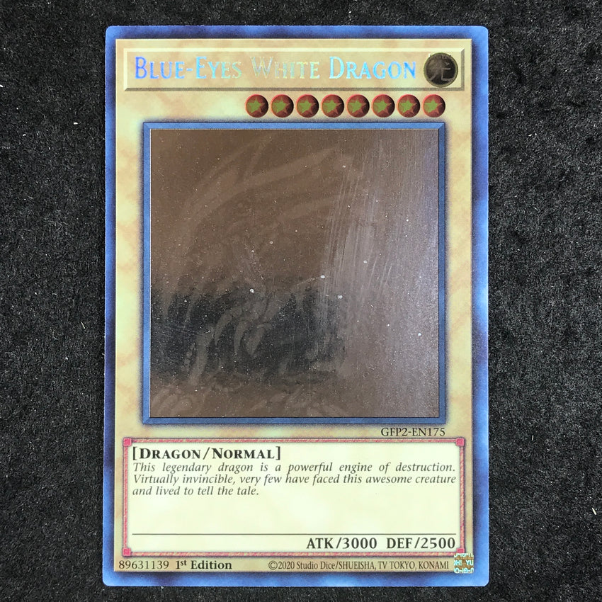 (D) Blue-Eyes White Dragon - GFP2-EN175 - GHOST RARE 1st Edition