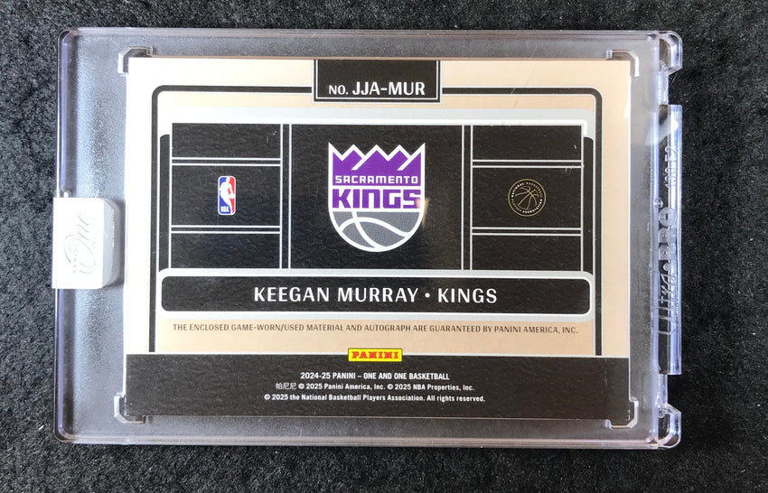 2024-25 One and One KEEGAN MURRAY Jumbo Jersey Patch Auto Gold 2/10