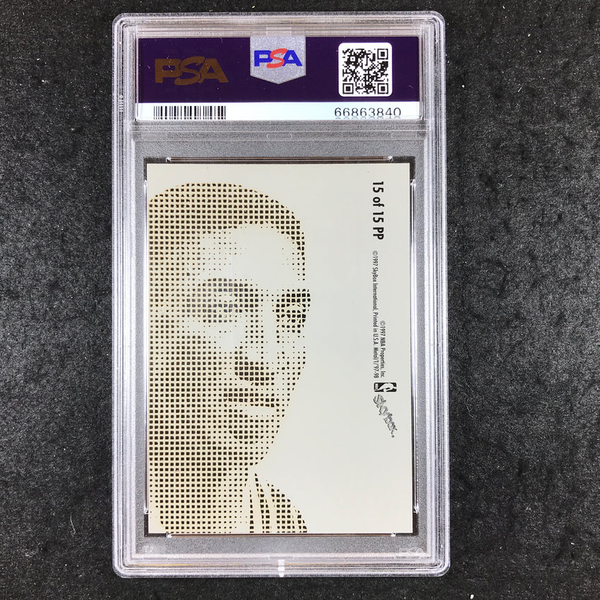 1997-98 Metal Universe Scottie Pippen Platinum Portraits Ssp No 15 PSA 9 840