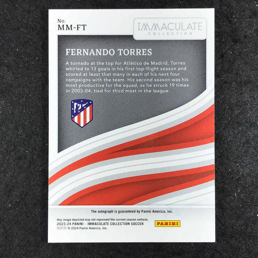 2023-24 Immaculate Soccer FERNANDO TORRES Modern Marks Auto Ruby Red 2/10