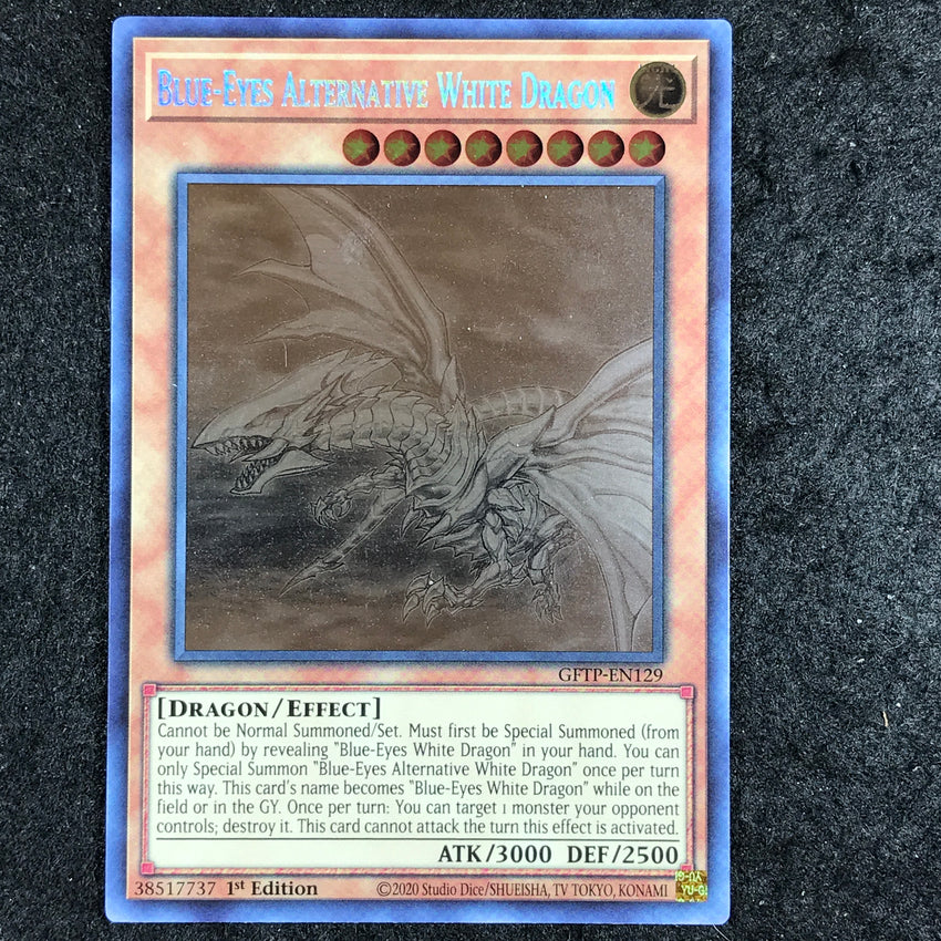 Blue-Eyes Alternative White Dragon - GFTP-EN129 - Ghost Rare 1st Edition (A)