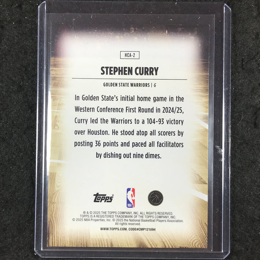 2025-26 Topps STEPHEN CURRY Home Court SSP #2