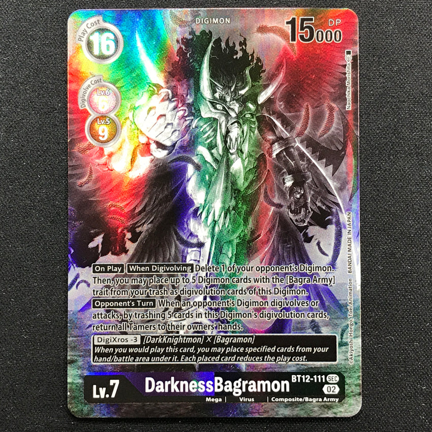 A Black And White Alt. Art Darknessbagramon Bt12-111 - Sec Bt12 Across Time A