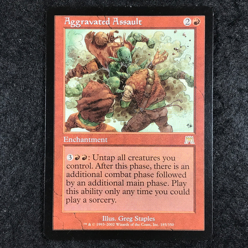 Aggravated Assault - 185/350 - Rare Magic the Gathering Onslaught