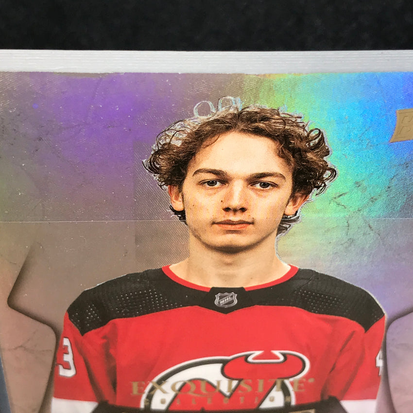 2023-24 Black Diamond NHL LUKE HUGHES Exquisite Rookie Draft Day 140/349