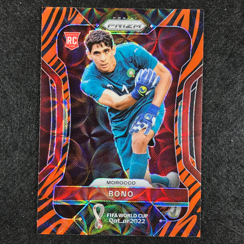 2022 Prizm Fifa World Cup Qatar Bono Rookie Choice Tiger Stripe Ssp No 238