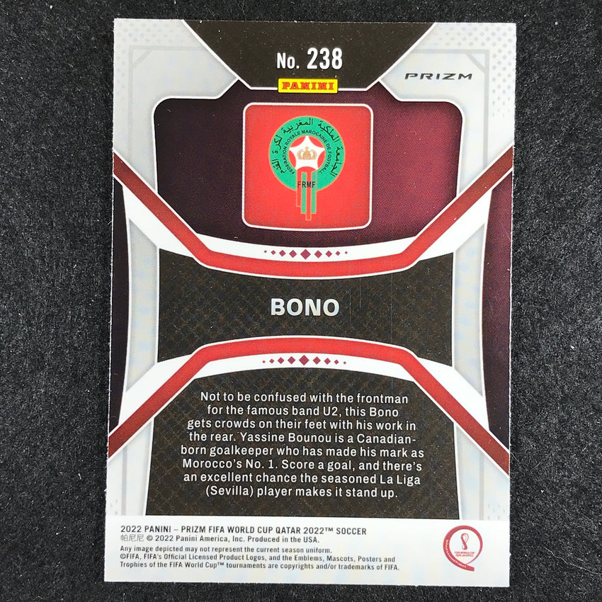 2022 Prizm Fifa World Cup Qatar Bono Rookie Choice Tiger Stripe Ssp No 238