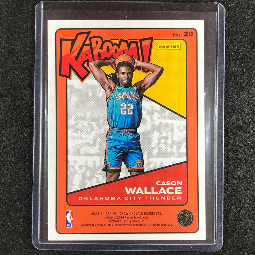 2023-24 Crown Royale CASON WALLACE Kaboom Rookie SSP No. 20