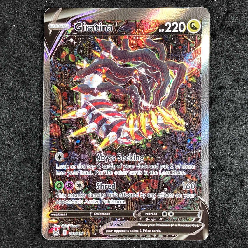 (B) OC (Off-Centre) ALTERNATE ART Giratina V - 186/196 - Ultra Rare Lost Origin