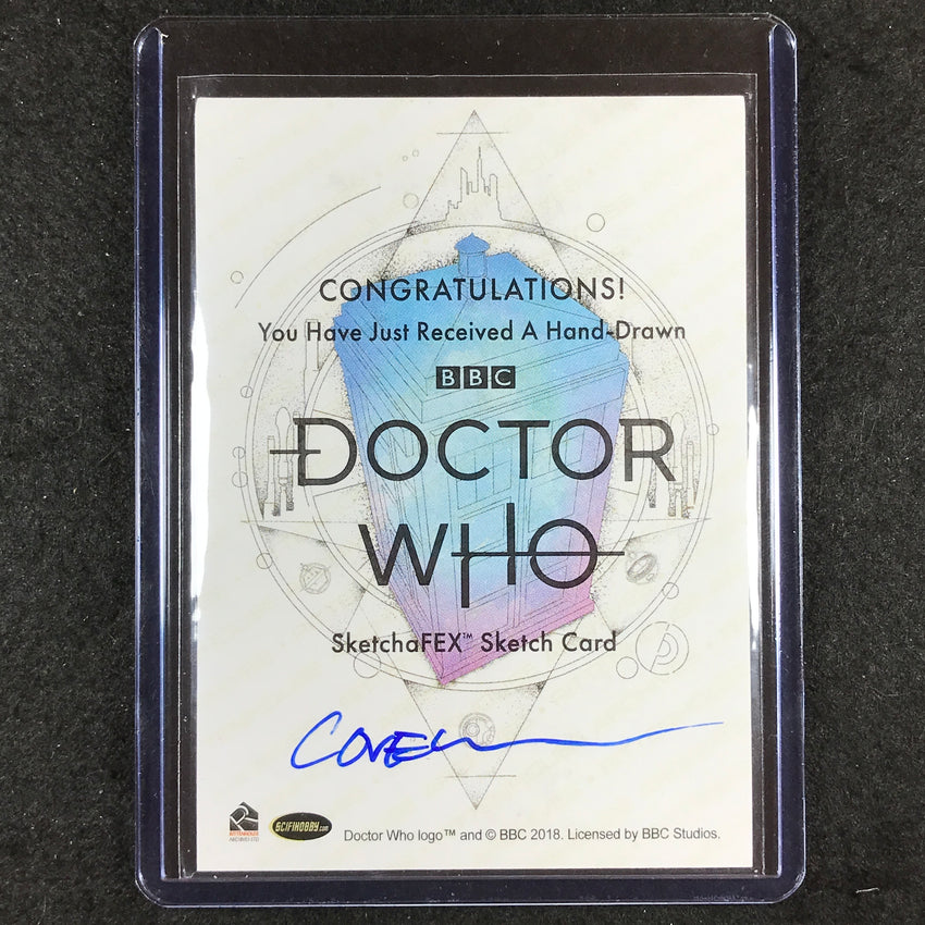2024 Doctor Who Series 5-7 TARDIS Artist Sketch 1/1 ROY COVER