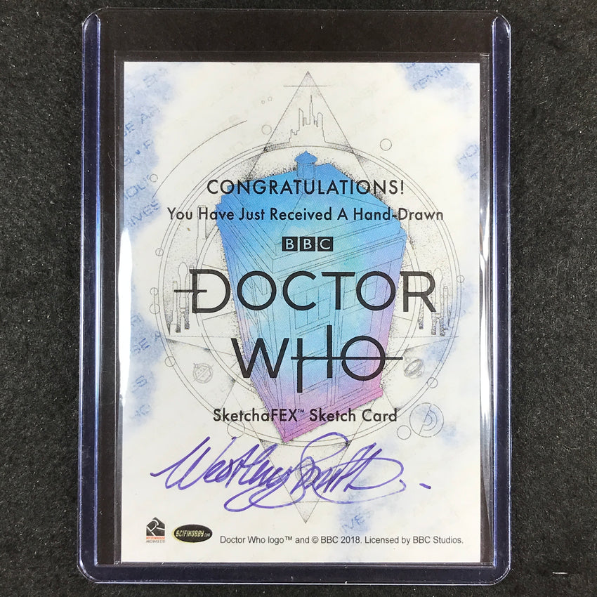 2024 Doctor Who Series 5-7 JIMMY WICKS Artist Sketch 1/1 WESTLEY SMITH