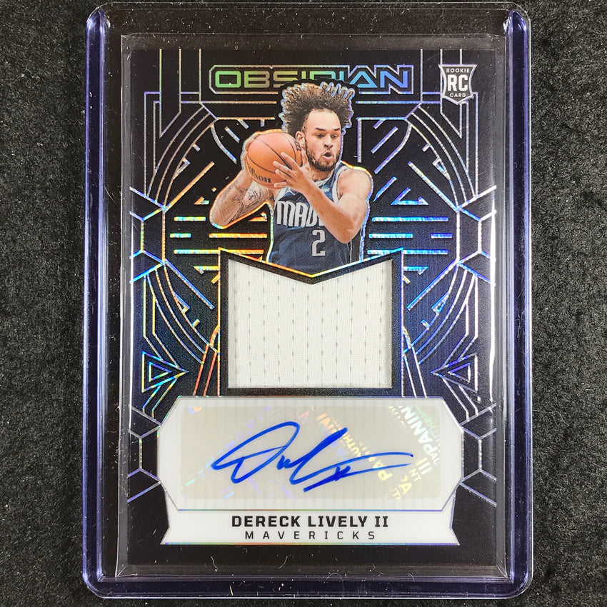 2023-24 Obsidian DERECK LIVELY II Rookie Jersey Auto Base 67/99