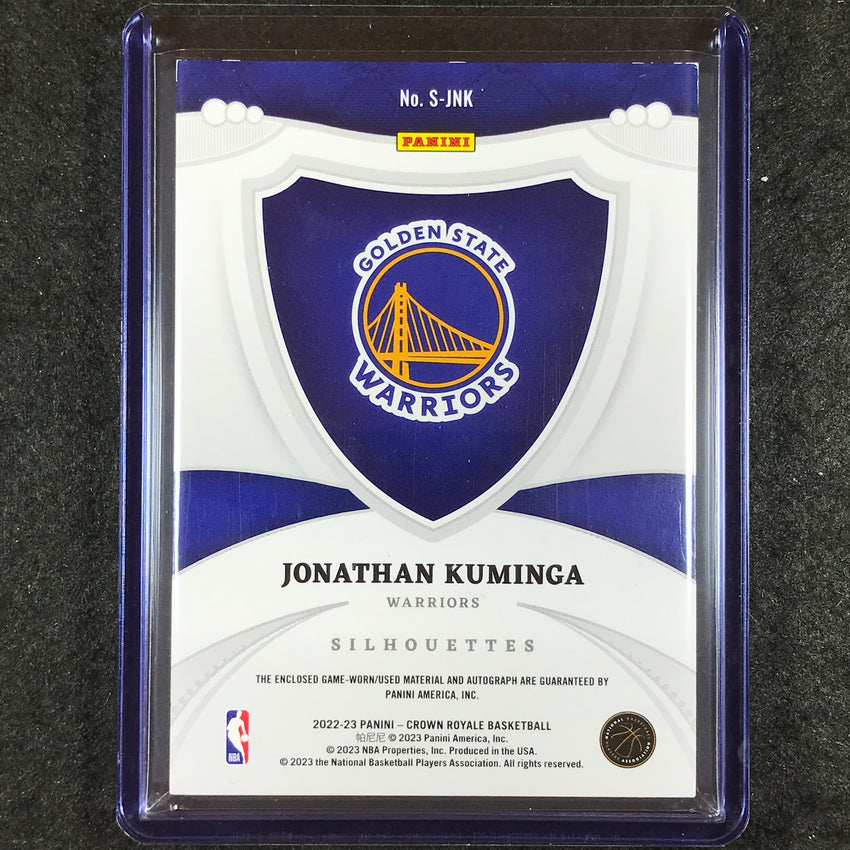 2023-24 Crown Royale JONATHAN KUMINGA Update Silhouettes Prime Patch Auto 1/1