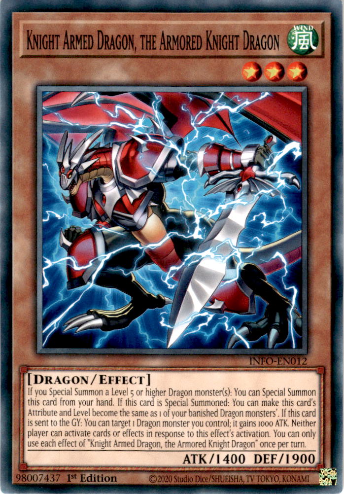 Knight Armed Dragon, the Armored Knight Dragon - INFO-EN012 - Common 1st Edition