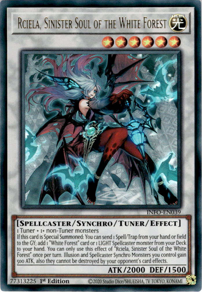 Rciela, Sinister Soul of the White Forest - INFO-EN039 - Ultra Rare 1st Edition