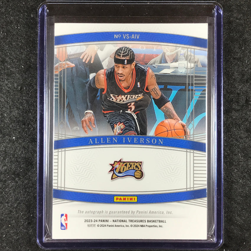 2023-24 National Treasures ALLEN IVERSON Viewpoint Signatures Auto Gold 5/10