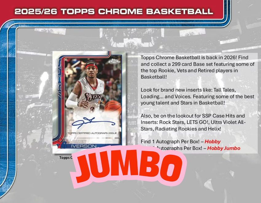25/26 Topps Chrome Basketball Jumbo 8 Box Case Opening - #30609・Team Based (Dec 24)
