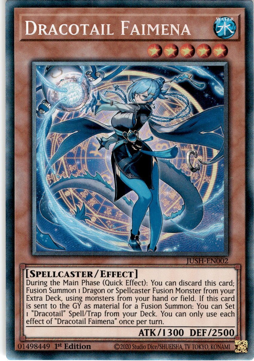 [COLLECTOR'S RARE] Dracotail Faimena - JUSH-EN002 -  1st Edition