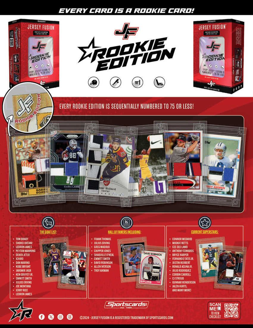 2025 Jersey Fusion Rookie First Edition Multi-Sport Mini Box