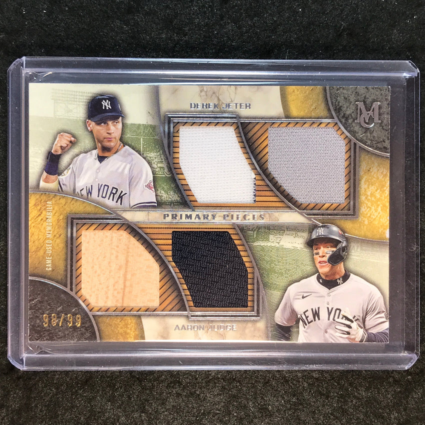 2025 Museum Baseball JETER JUDGE Dual-Player Primary Pieces Quad Relic 98/99