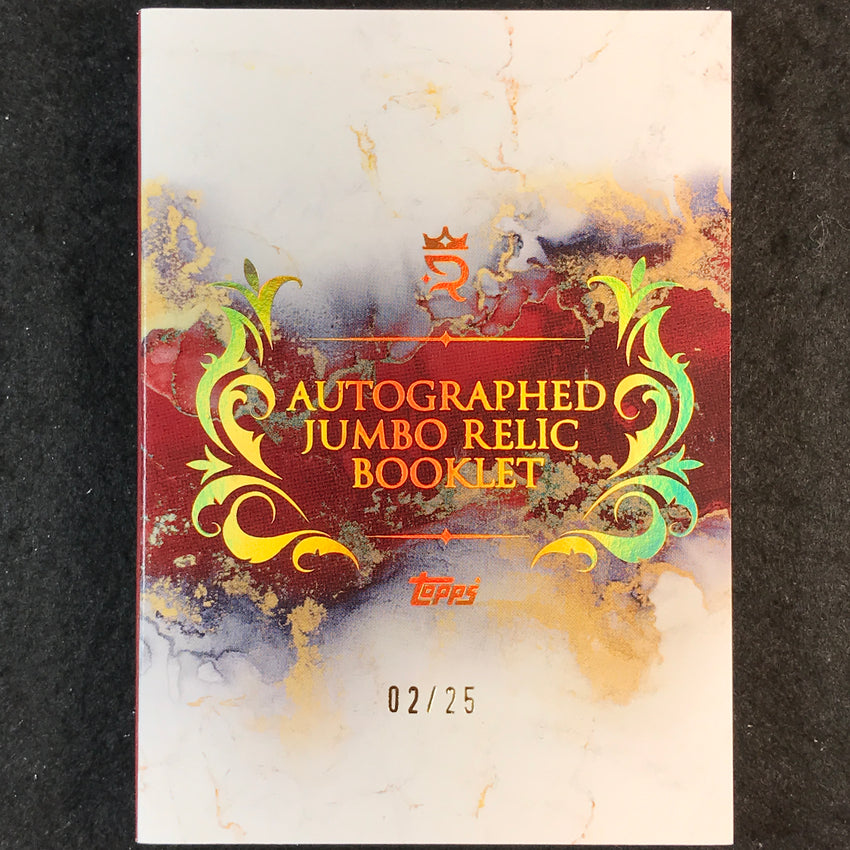 2025 Topps Royalty WWE KAIRI SANE Jumbo Auto Relic Booklet 2/25