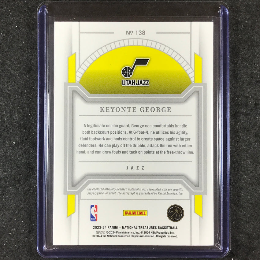 2023-24 National Treasures KEYONTE GEORGE Rookie Patch Auto Gold 5/10