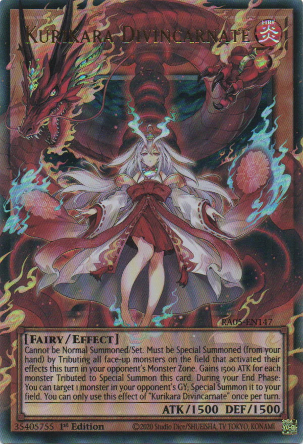 [ULTRA RARE]  Kurikara Divincarnate (OVERFRAME) - RA05-EN147 - 1st Edition