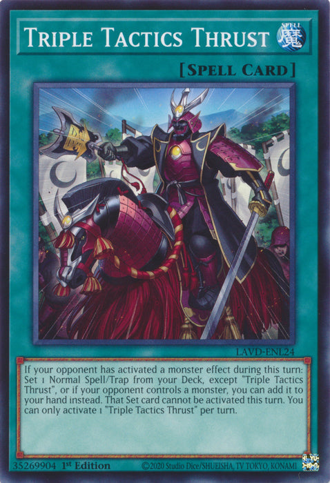 Triple Tactics Thrust - (LAVD-ENL24) - Common 1st Edition