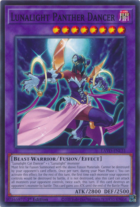 PLAYSET (3) 3x Lunalight Panther Dancer - (LAVD-ENL31) - Common 1st Edition