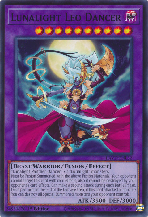 PLAYSET (3) 3x Lunalight Leo Dancer - (LAVD-ENL32) - Common 1st Edition