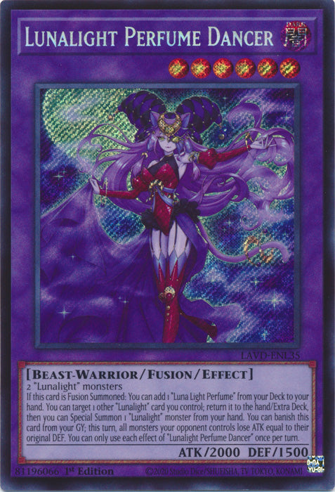 [SECRET RARE] Lunalight Perfume Dancer (Secret Rare) - (LAVD-ENL35) - Secret Rare 1st Edition