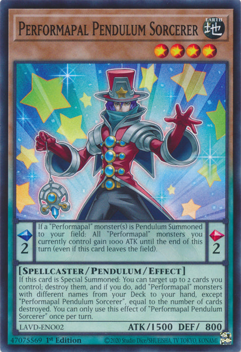 Performapal Pendulum Sorcerer - (LAVD-ENO02) - Common 1st Edition