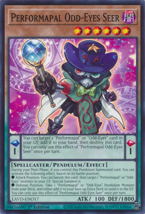 Performapal Odd-Eyes Seer - (LAVD-ENO17) - Common 1st Edition