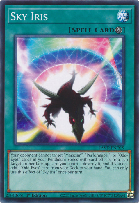 PLAYSET (3) 3x Sky Iris - (LAVD-ENO19) - Common 1st Edition
