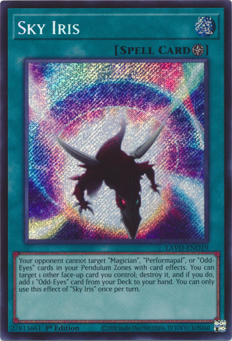 [SECRET RARE] Sky Iris (Secret Rare) - (LAVD-ENO19) - Secret Rare 1st Edition