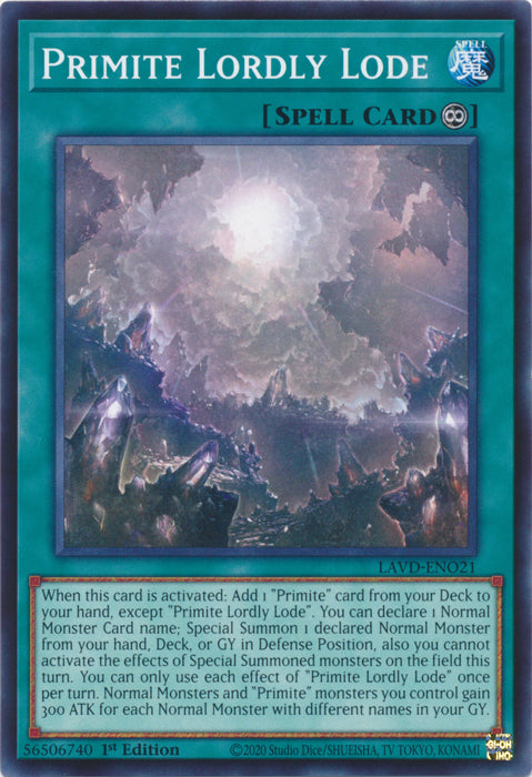 Primite Lordly Lode - (LAVD-ENO21) - Common 1st Edition