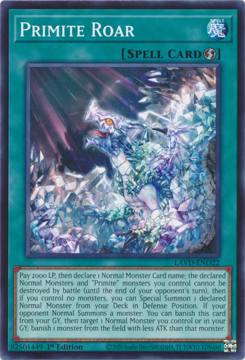 Primite Roar - (LAVD-ENO22) - Common 1st Edition