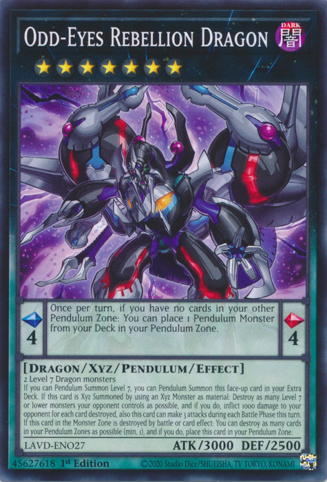 Odd-Eyes Rebellion Dragon - (LAVD-ENO27) - Common 1st Edition