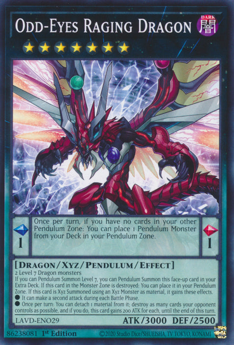Odd-Eyes Raging Dragon - (LAVD-ENO29) - Common 1st Edition