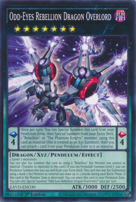 Odd-Eyes Rebellion Dragon Overlord - (LAVD-ENO30) - Common 1st Edition