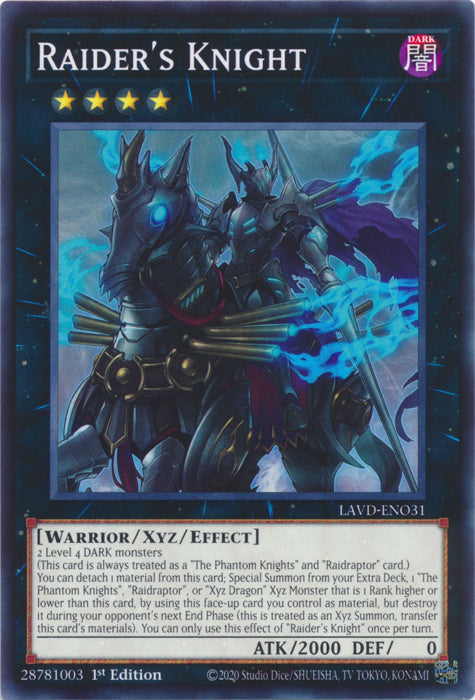 Raider's Knight - (LAVD-ENO31) - Common 1st Edition