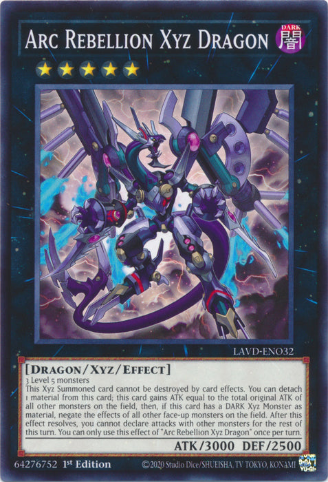 Arc Rebellion Xyz Dragon - (LAVD-ENO32) - Common 1st Edition