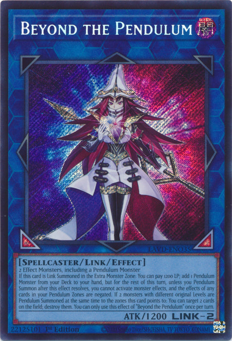 [SECRET RARE] Beyond the Pendulum (Secret Rare) - (LAVD-ENO35) - Secret Rare 1st Edition