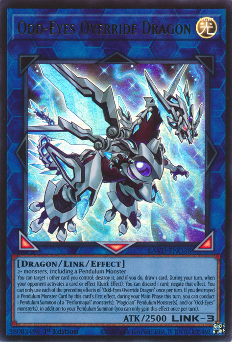 Odd-Eyes Override Dragon - (LAVD-ENO38) - Ultra Rare 1st Edition