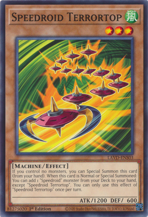 PLAYSET (3) 3x Speedroid Terrortop - (LAVD-ENS03) - Common 1st Edition