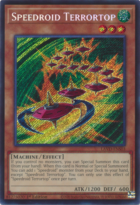 [SECRET RARE] Speedroid Terrortop (Secret Rare) - (LAVD-ENS03) - Secret Rare 1st Edition