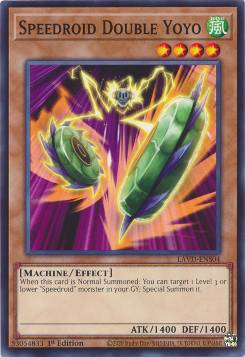 PLAYSET (3) 3x Speedroid Double Yoyo - (LAVD-ENS04) - Common 1st Edition