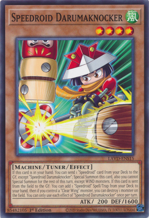 PLAYSET (3) 3x Speedroid Darumaknocker - (LAVD-ENS15) - Common 1st Edition