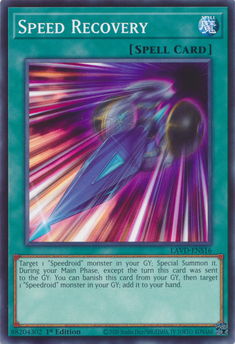 PLAYSET (3) 3x Speed Recovery - (LAVD-ENS16) - Common 1st Edition